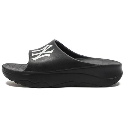 MLB Slipper New York Yankees Rubber Sole Non-Slip Slide Sandals Unisex Sandals Black 3ALPAA123-50BKS
