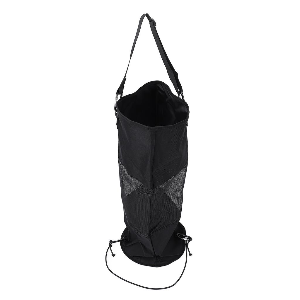 Boat Trash Bag Nylon Mesh Reusable Portable Boat Garbage Container with Lanyard for Outdoor Seaside