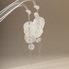 1pair Metal Shell Tassel Earrings Round Shell Fringed Drop Earrings Acrylic Disc Earrings  Women