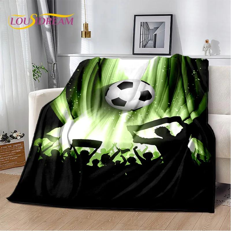 29 Stil Futbol Sahası Futbol Spor Karikatür Yumuşak Battaniye, Ev Yatak Odası Yatak Kanepe Seyahat Örtüsü Çocuk Hediyesi için Yumuşak Atma Battaniye