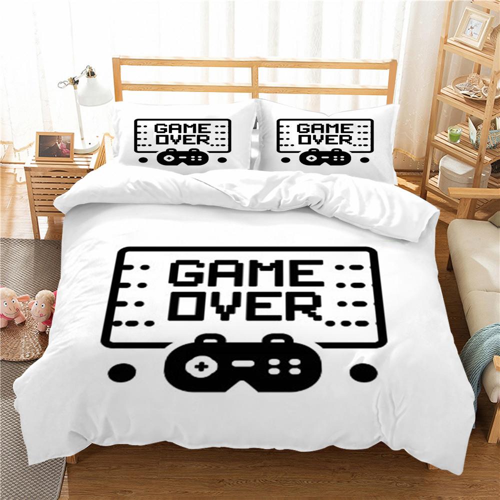 Gamepad Printing Bedding Sets Comforter Duvet Cover Bedroom Bed Set Pillowcase Microfiber Bedding Suit Comfortable