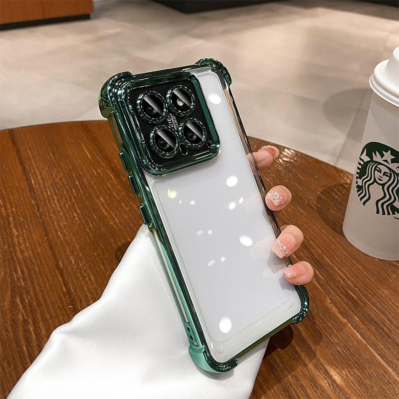 Luxury Shockproof Phone Case For Xiaomi Redmi 9C 9A 9AT 10 10C 10A 12 12C 13 13C 13x 14C Lens Film Bumper Transparent Air Cover