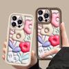 Blumenhülle für iPhone 16 Pro Max Stoßfeste TPU Weiche Silikonabdeckung Coque für iPhone 15 Pro Max 14 13 12 11 Handyhülle
