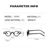 Female Designer's Gradient Color Round Reading Glasses Wavy Nose Bridge Blue Light Protection Presbyopia Glasses for Women Men