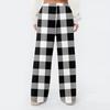 Women's Fleece Wide Leg  Elastic Waist Drawstring Loose Pants Drawstring Pajama Pants Sleepwear Trousers