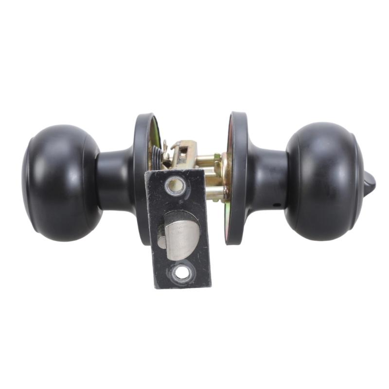 Elegant Door Knobs with Square Rosettes Privacy Lock Portable Accessory for Bedroom and Bathroom Daily Casual Use