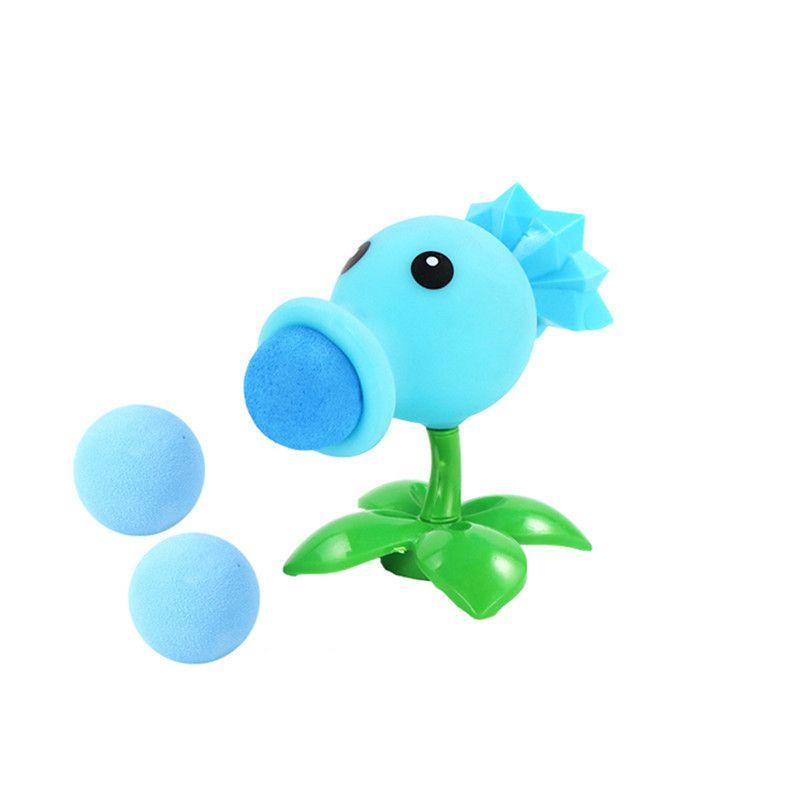 

Зомби Растения против Мультяшный Растение Стрелок Игрушка Горохострел Стреляющая Игрушка Подарок Детям SnowPea