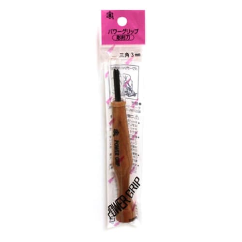 Akira Miki Power Grip Carving Chisel, Triangular, 3.0mm