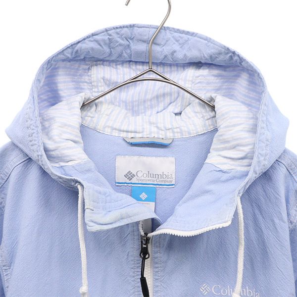 Columbia One point logo embroidery Hoodie Jacket L Outdoor Zip Hoodie Men's Used