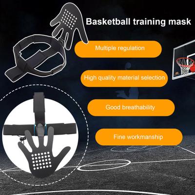Basketboll Ansiktsskydd 3D Ögonblockerande Skjut Dribbla Träning Ansiktssköld med Huvudband Skytt Hoppskott Basketboll Defensiv Mask