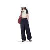 Reebok Solid Color Loose Woven Straight Leg Casual Pants Women Bottoms Navy-Blue 24SRC612WGN2
