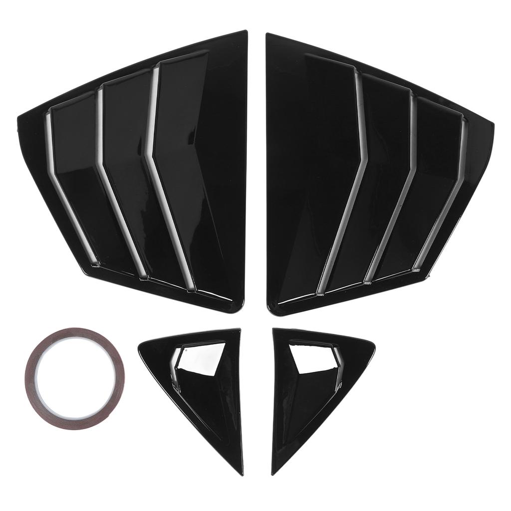 1 Pár Zadní Boční Žaluzie Robustní ABS Levá Pravá Kryt Lišta Žaluzií Bočního Okna pro Camry XV80 Lesklá Černá