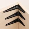 Heavy Duty L-Shaped Triangular Shelf Brackets Cold-rolled Steel Right Angle Wall Mount Joints with Screws Furniture Hardware