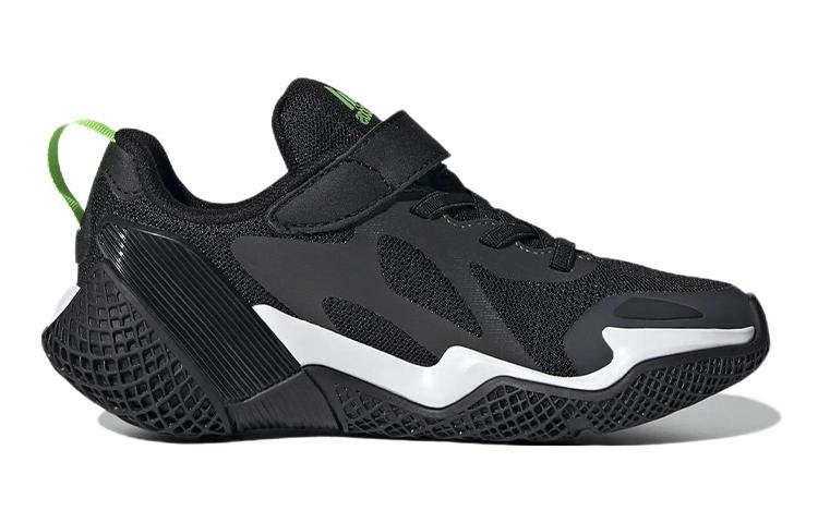 Adidas 4Uture Runner Sport K Slip Resistant, Abrasion Resistant, Breathable Low top Running Shoes Black White Kids' GZ1048
