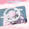 Foot To Floor Ride On Car Sliding Car W/ Air Horn, Anti-Over-Backwards, 18 To 36 Months - Pink