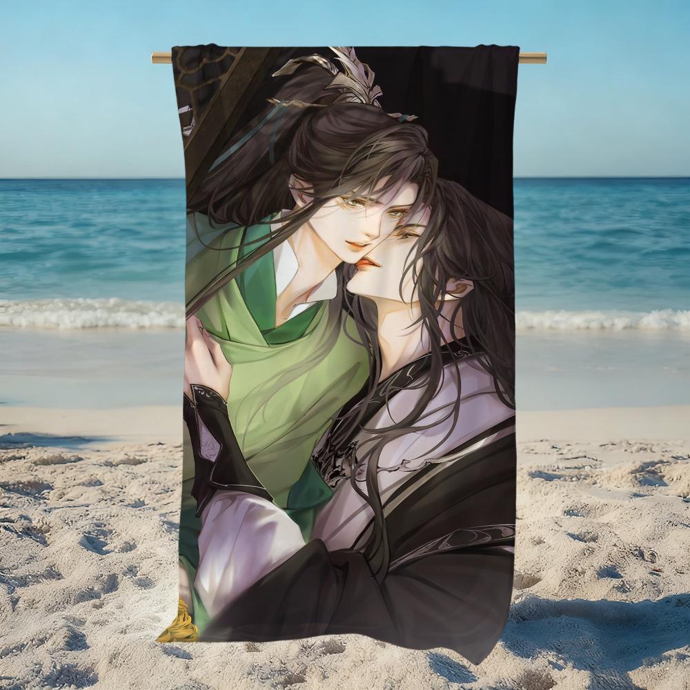 The S-scum Villains cute Self-Saving Towel Beach Quick Dry Soft Pool Towels Gift for Travel Gym Shower Camping sports