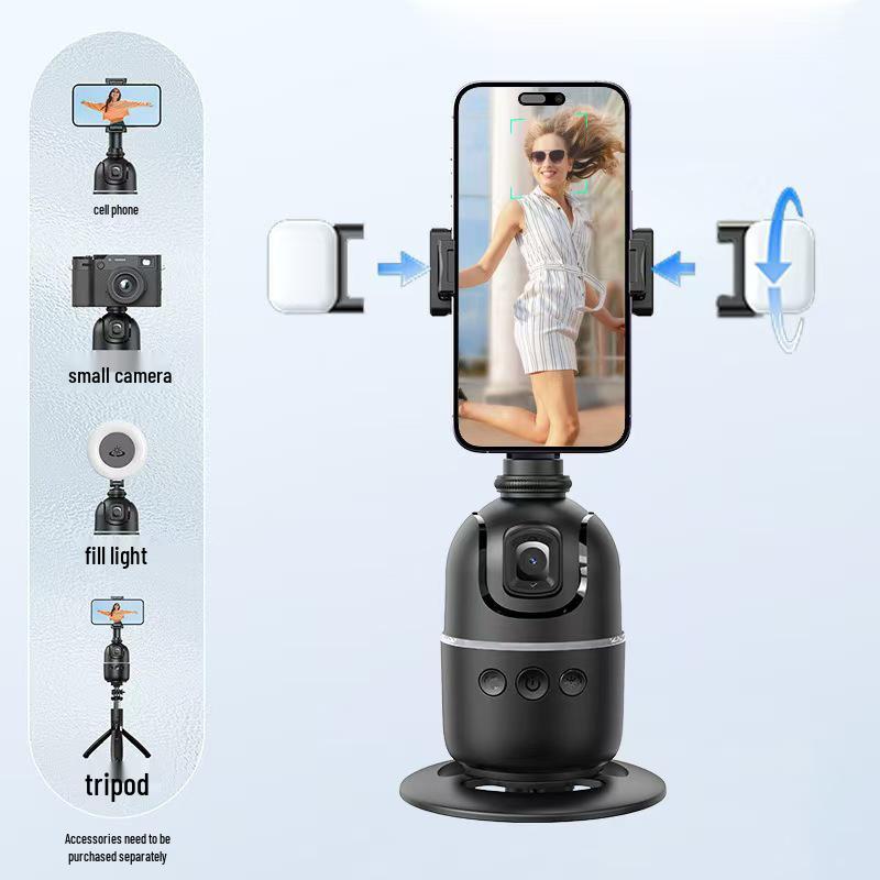 360° Rotating AI Face Tracking Gimbal for Live Video and Photography