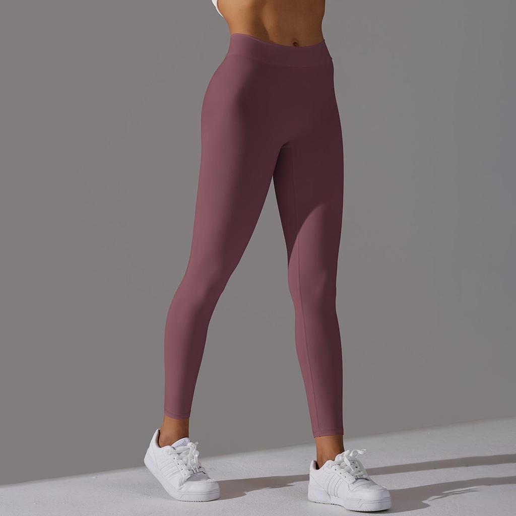 Naked, Skin Friendly, Hip Lifting Yoga Pants With No Awkward Lines, Leggings, High Waisted, Elastic Fitness Pants, Women's Cropped Pants