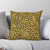 Bold Yellow Leopard Spots Square Pillowcase Polyester Linen Velvet Pattern Zip Decorative Pillow Case Home Cushion Cover