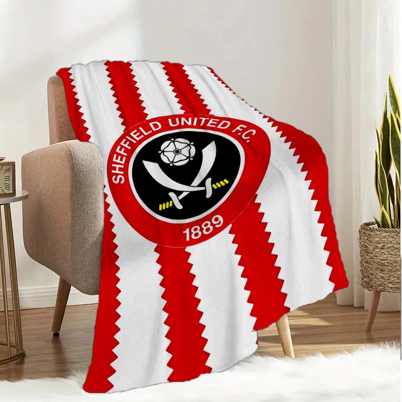 She-ffield Fc Crest Blanket Lightweight Ideal Bedding Blanket Perfect for Travel, Camping, Living Rooms, Offices, Sofas, Fan Christmas gift