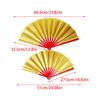 8/10 Inch Double-Sided Gold Laser Fan Chinese Tai Chi Fan Holographic Folding Fans Kung Fu Fan Concert Bar Party Decoration Fans