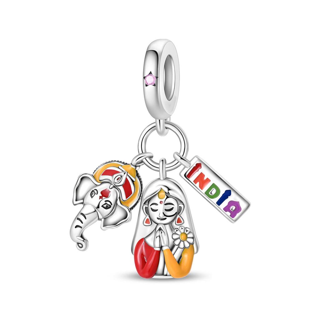 New Christmas Snowman Compatible with Original Bracelet Necklace DIY Jewelry Christmas Gift
