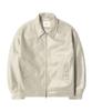 Qt8 Garments Lb Synthetic Leather Single Jacket (Cream)
