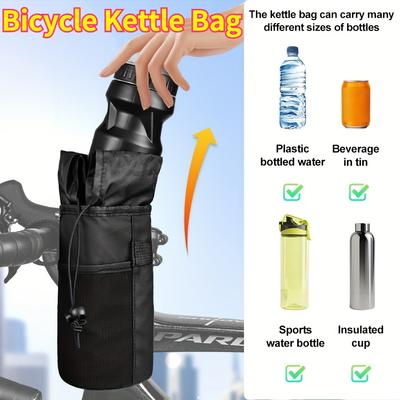 Bicycle Kettle Bag Portable Bike Water Bottle Carrying Bags Mountain Bike Road Bike Handlebar Bag Tote Bags Cycling Accessories