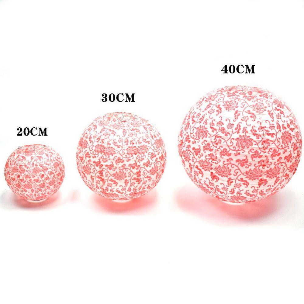 Chinese Style Paper Lantern Printed Festival Supplies Gift Craft Hanging Paper Ball  Wedding