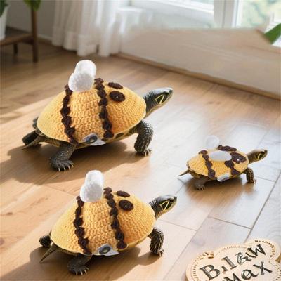 Warm Knitted Turtles Sweater Outfit For Small Reptiles Soft Breathable Party Costume Handmade Apparel for Pet Tortoise X3UC