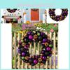 Charming Halloween Decor Pumpkin Wreath Perfect For Spooky Celebrations And Events