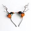 New Halloween Theme Pumpkin Vampire Floral Deer Headband Ghost Heads Headwear for Party Decor Christmas Cosplay Festival