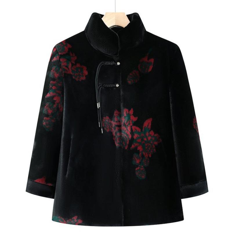 Winter coat mink velvet noble imitation leather cotton-padded jacket winter clothes