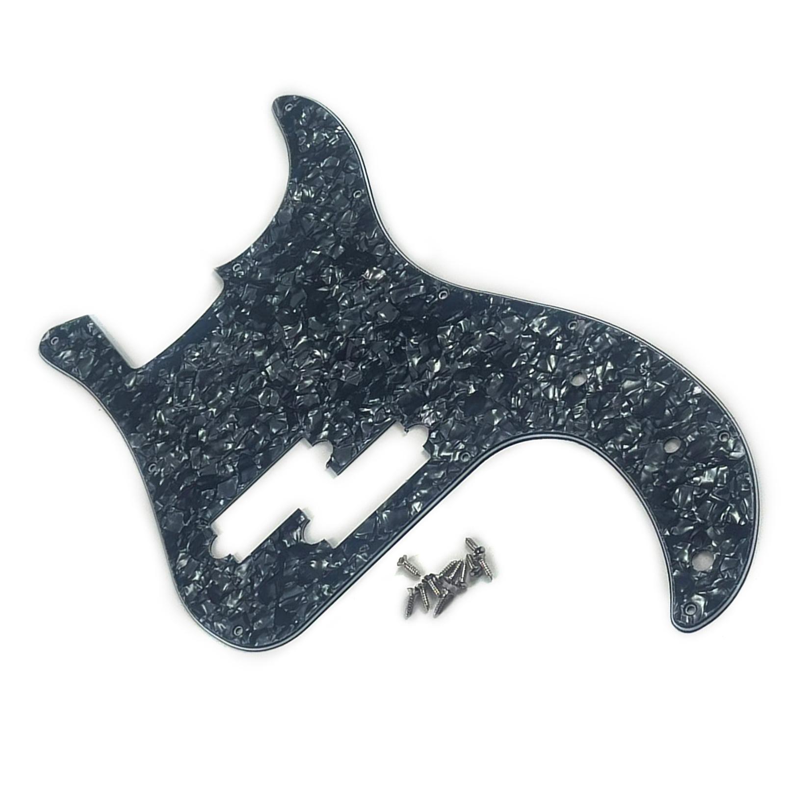 Защитная пластина для бас-гитары Precision Bass Pickguard с 11 отверстиями, защитная пластина для электрической бас-гитары, защитная пластина для бас-гитары Precision Bass Pickguard с 4 струнами для стандартной бас-гитары Precision Bass серый