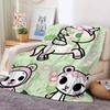 Trendy Brand T-tokidokis Cartoon Cute Blanket Warm And Soft Suitable For Bedroom Living Room Sofa Bed Office Travel Camping