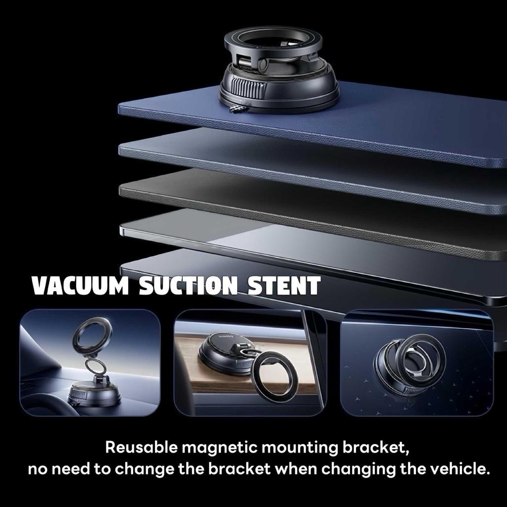 Foldable Magnetic Phone Holder: Dual-Use for Car and Home