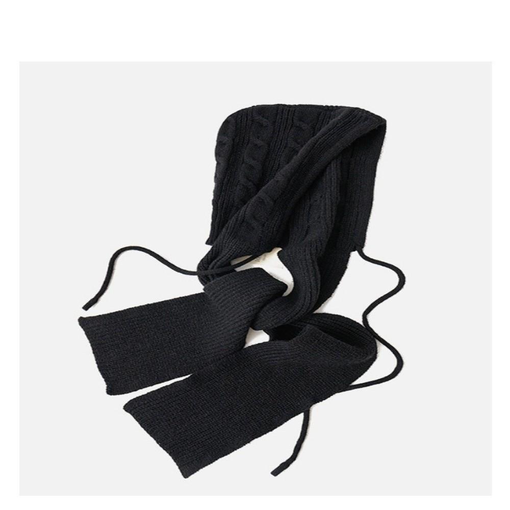 New Winter Warm Shawl Balaclava Hats Integrated Thicken Beanies Caps Ear Protection Soft Hooded Scarf