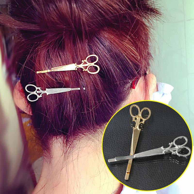 

Заколка для волос в форме ножниц, 2 шт., заколки-заколки для волос