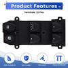 Black ABS Electric Window Switch 35750-SNV-U015, 1 pc: Fits