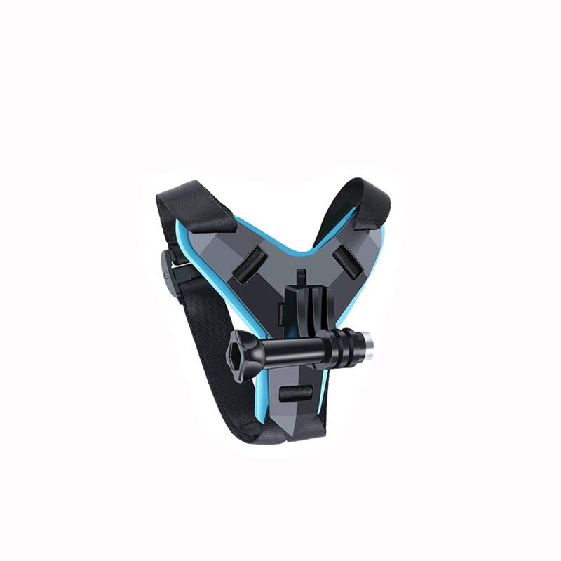 

Motorcycle Helmet Chin Strap Mount Phone Clip Holder Bracket For Action And Sports Camera Accessories синий
