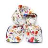 White Floral Print 100% Silk Scarf Women Wrap Neckerchief 50cm Twill Shawl Spring and Autumn Square Scarf Luxury Gift