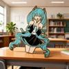 Anime surrounding Hatsune Miku brooch virtual idol first sound metal badge Japanese cute schoolbag accessories