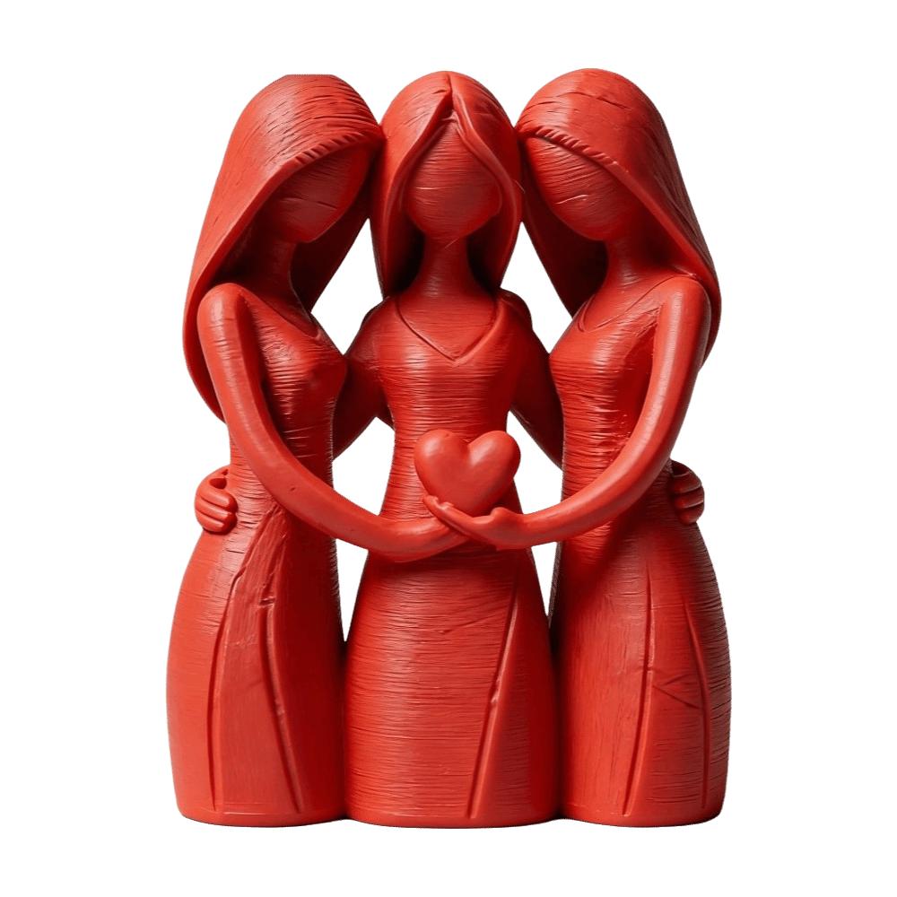 Desk Ornaments Mother Daughter Figurine 3D Printed Sisters Friendship Statue Affection Display