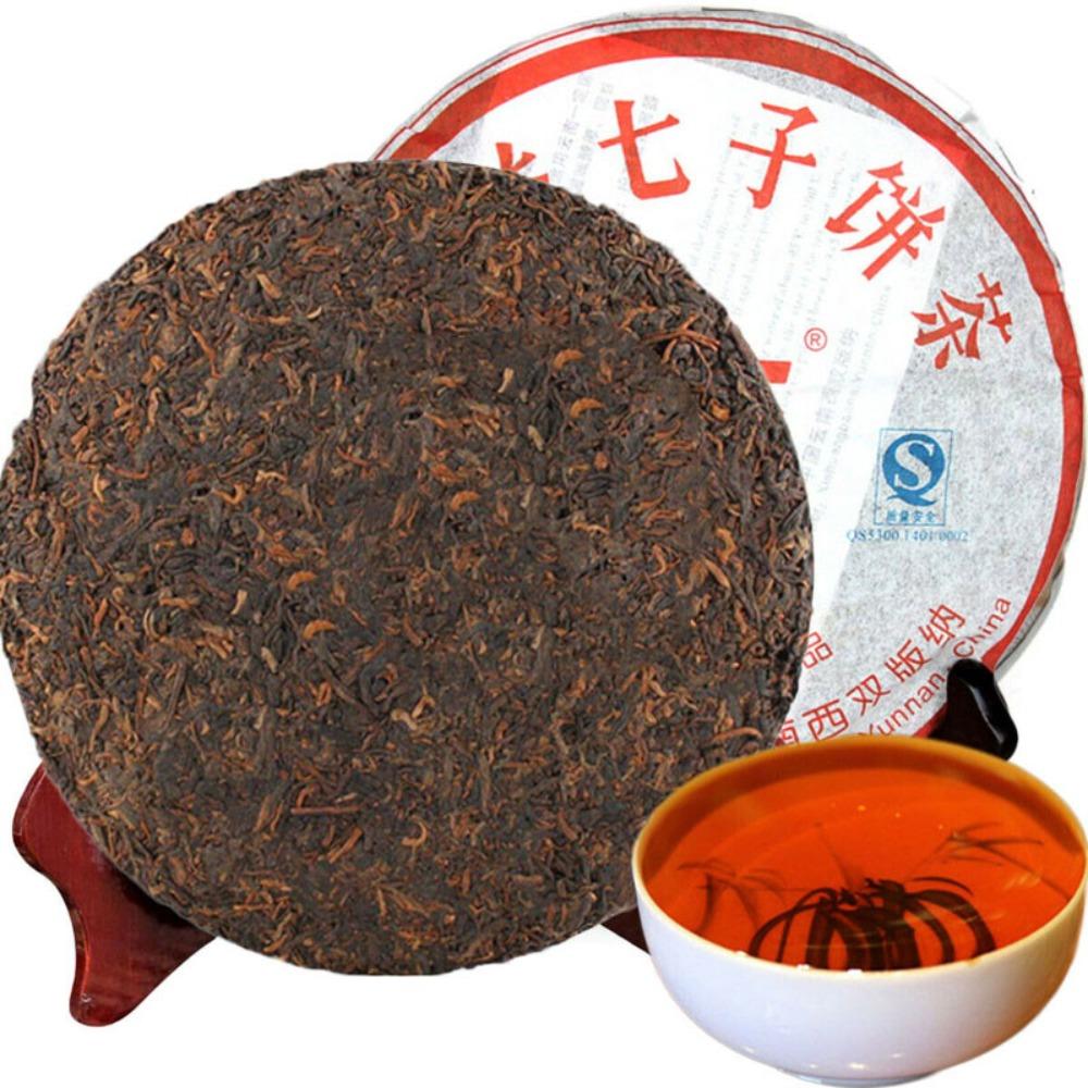 

357g China Ripe Pu-erh Tea Menghai Dayi Classic 7572 TAETEA Puer Cooked Cake