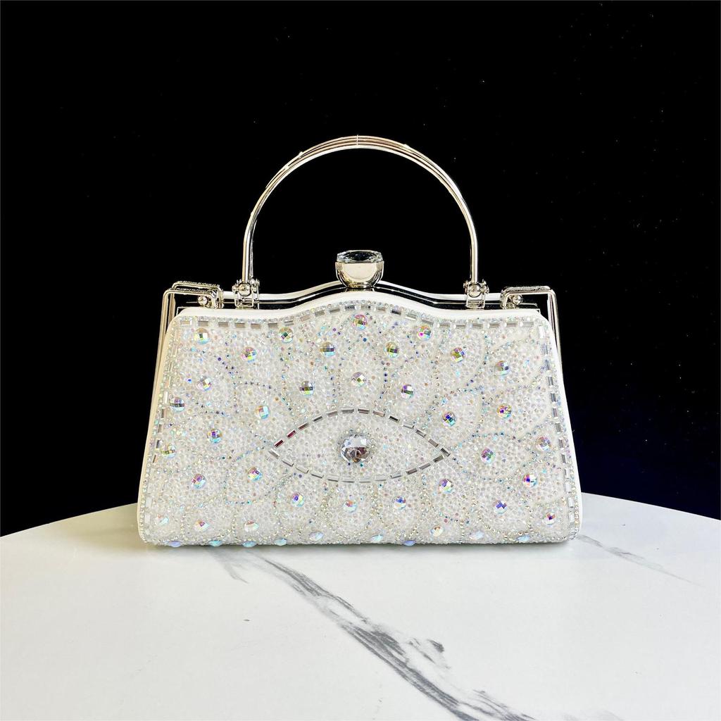 Elegant Rhinestone Evening Clutch for Ladies - Perfect for Banquets and Special Occasions
