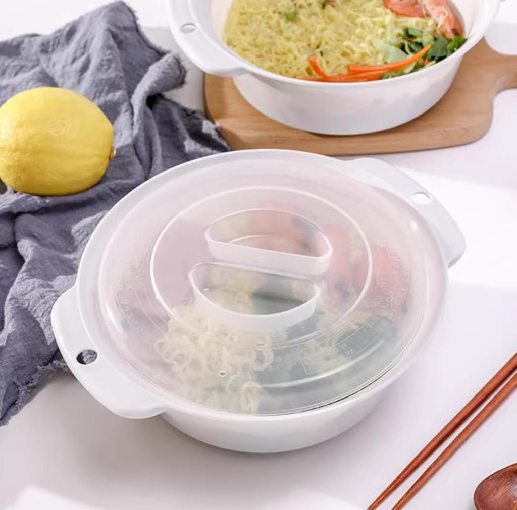 in Instant microwave cooker for ramen and no pot or bowl Easy [Made Japan] vegetables, needed. cleanup!