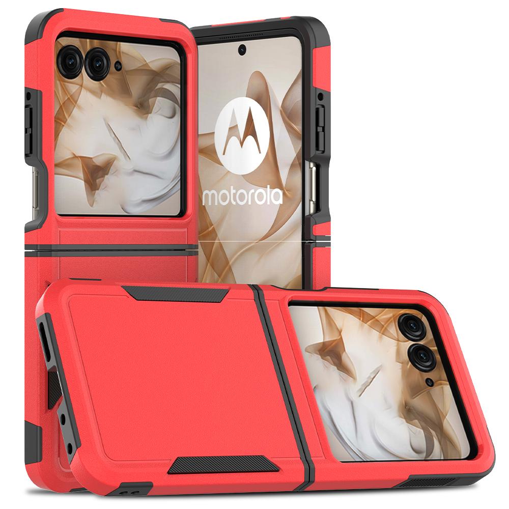 for Moto Razr  Phone Case, Shockproof Hybrid Case Dual Layer Cover for Moto Razr 50  With Screen Protector