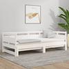Vidaxl Extendable Bed, White, Solid Pine Wood, 2X(80X200) Cm