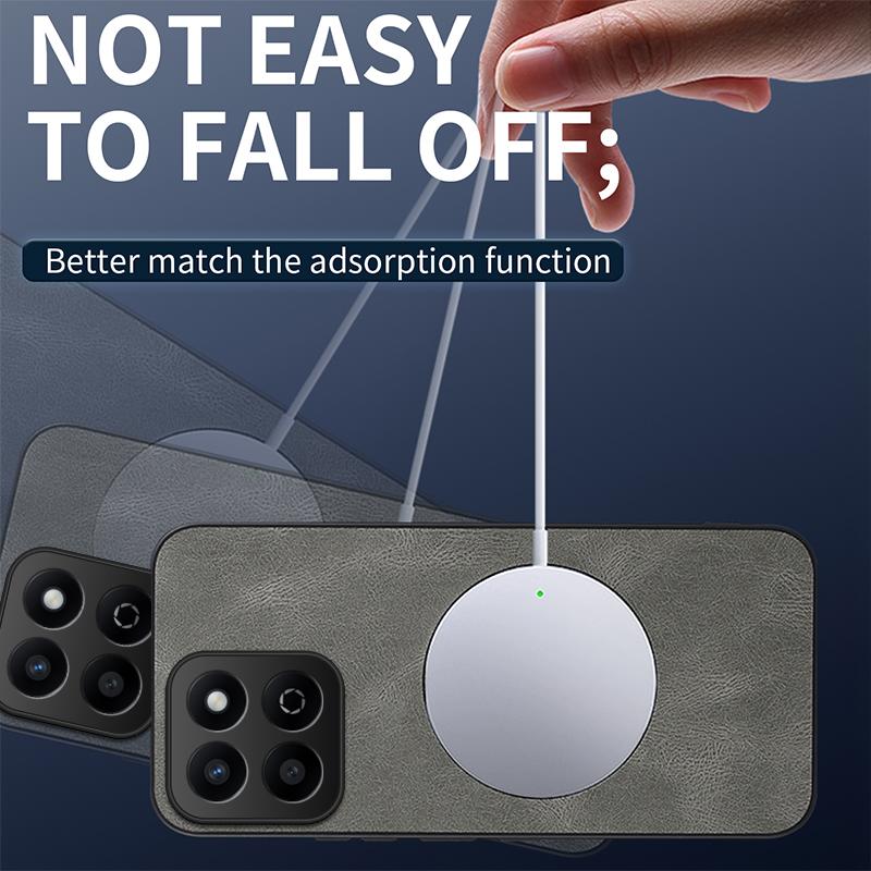 Luxury Matte Cortex Leather Phone Case For Honor X7C X8C X9C Shockproof Silicone Magnetic Protection Cover For Honor X9C Smart