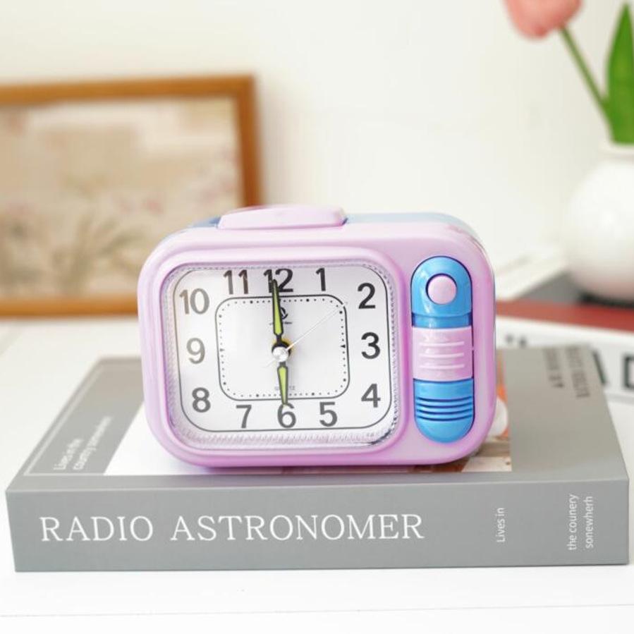 Creative Music Alarm Clock Student Clock Night Light Loud Sound Volume Living Room Desktop Children Bedroom Bedside Home Table Clock